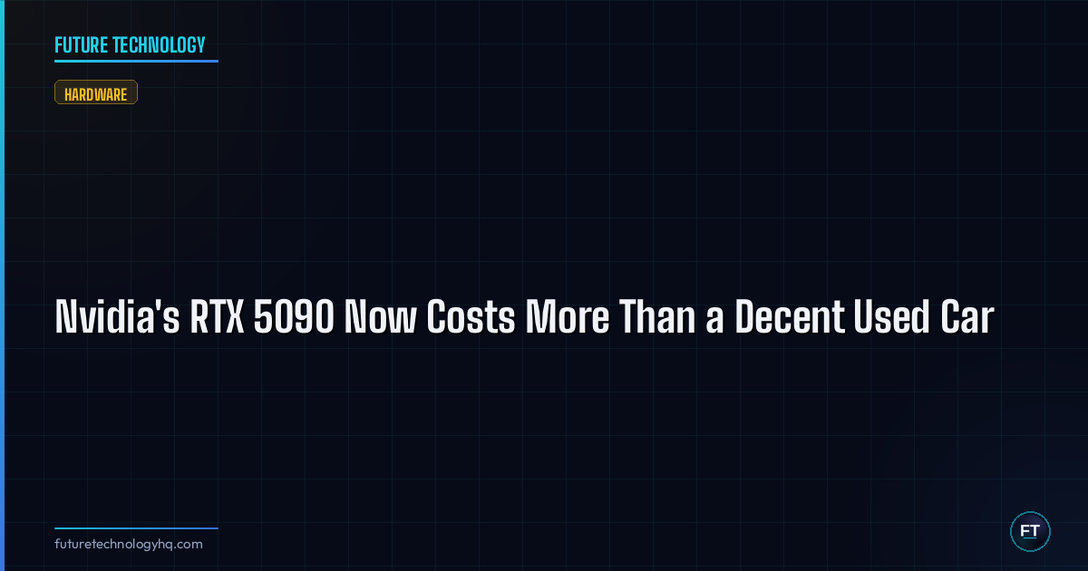 Nvidia's RTX 5090 Now Costs More Than a Decent Used Car