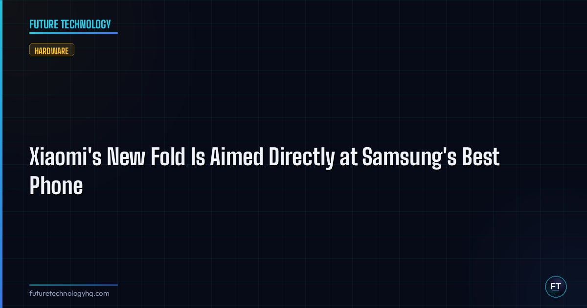 Xiaomi's New Fold Is Aimed Directly at Samsung's Best Phone